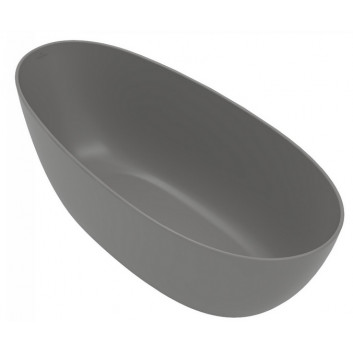 Badewanne freistehend oval Villeroy & Boch Antao SilentFlow, 170x75cm, Quaryl, stone white