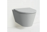 Wand-wc WC Laufen Kartell by Laufen, 54,5x37cm, rimless - szary matt