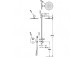 Set baterii termostatycznej naściennej 2-drożnej prysznicowej TRES BASE PLUS - Chrom 