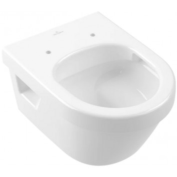 Becken WC Tiefspül- Compact bez kołnierza wewnętrznego, podwiaszana, Villeroy & Boch Architectura, Weiss Alpin CeramicPlus