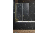 Parawan nawannowy Radaway Furo PND II 110, lewy, Glas transparent, 110x150cm, przesuwny, profil golden szczotkowany