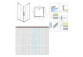 Kabine Radaway Furo SL KDD 120, profil gunmetal szczotkowany, Glas transparent, Teil links