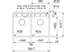 Zlewozmywak wbudowywany, Franke Maris MRG 620-35-35 , weiß polarny