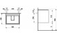 Schrank Unterbau- Kartell by Laufen, 88x45cm, 2 szuflady, weiß matt