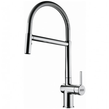 Armatur mit Drehauslauf Franke Active L window pull-out spray , Höhe 314mm, Auslauf wyciągana, Chrom