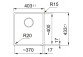 Zlewozmywak z Fragranitu Franke Box Center BWX 120-41-27, Edelstahl