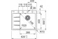 Zlewozmywak Franke Centro CNG 611-62 TL, ociekacz von links strony, weiß polarny