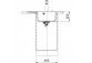 Zlewozmywak Franke Centro CNG 611-62 TL, ociekacz von links strony, weiß polarny