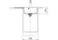 Zlewozmywak Franke Centro CNG 611-62 TL, ociekacz z rechts strony, schwarz Abfluss, schwarz matt