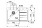 Zlewozmywak Franke Centro CNG 611-78 TL, ociekacz z rechts strony, weiß polarny