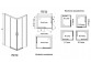 Tür Schiebe- Sanplast D2L(P)/FREEZONE 130x190 cm Profil silbern matt, grey