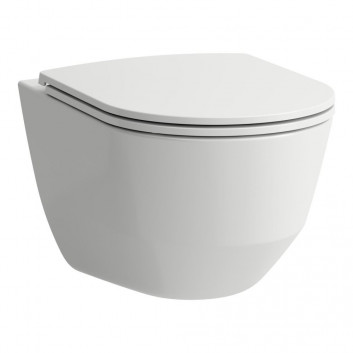 Becken WC Laufen Pro hängend, 36 x 49 cm, weiß, Rimless 