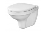 Becken WC zawieszana Cersanit City Oval mit WC-Sitz mit Softclosing, weiß