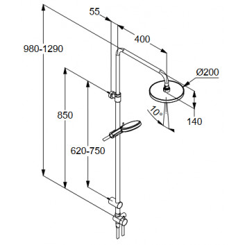 Dusch-set Kludi Freshline Dual Shower System