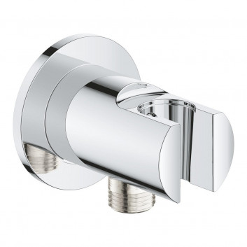 Kolanko Dusch- mit Griff Grohe Rainshower, brushed hard graphite