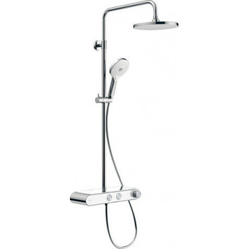 Brausestange 810mm, Duravit - Chrom/Weiß glänzend