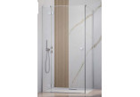Seitenwand S1 70 Radaway Essenza New Black KDJ 66.7-68.2-200cm, profil schwarz, Glas transparent