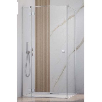 Seitenwand S1 70 Radaway Essenza New Black KDJ 66.7-68.2-200cm, profil schwarz, Glas transparent