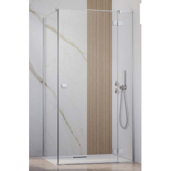 Seitenwand S1 70 Radaway Essenza New Black KDJ 66.7-68.2-200cm, profil schwarz, Glas transparent