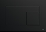 Spültaste TECEsquare do WC - Glas czarne, Betätigungstasten czarne