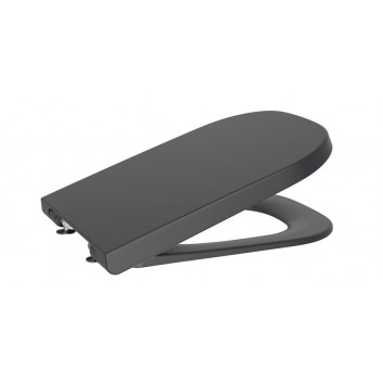 Becken WC abgehängt Roca Gap Rimless, 35x54cm, schwarz matt
