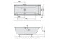 Eck-badewanne 150x150x43cm Polysan Marea, weiß