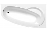 Asymmetrische badewanne 170x130x50cm Polysan TANDEM R, rechts, weiß