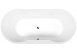 Badewanne oval 180x85x49cm Polysan IO, weiß