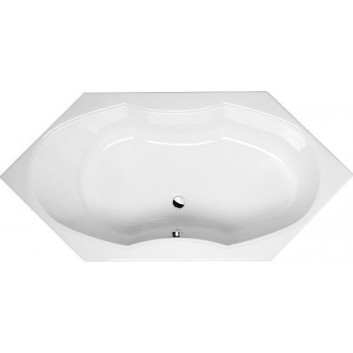 Badewanne oval 180x85x49cm Polysan IO, weiß