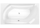 Badewanne rechteckig 190x100x47cm Polysan SALSA, weiß