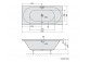 Badewanne oval 175x80x47cm Polysan VIVA O, weiß