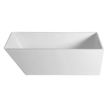 Badewanne freistehend 157x70x67cm Polysan TESS, weiß