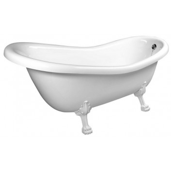 Badewanne freistehend 170x72x63cm Polysan HERHIS, weiß