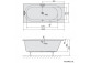 Badewanne oval 165x75x48cm Polysan ASTRA O, weiß