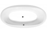 Badewanne oval 190x95x46cm Polysan STADIUM, , weiß