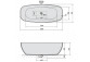 Badewanne oval 190x95x46cm Polysan STADIUM, , weiß