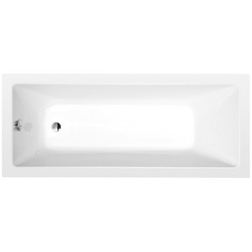 Badewanne rechteckig 160x70x39cm Polysan NOEMI, weiß