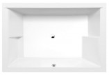 Badewanne rechteckig mit Gestell 180x120x54cm Polysan DUPLA, weiß