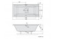 Badewanne rechteckig 185x80x47cm Polysan VIVA B, weiß