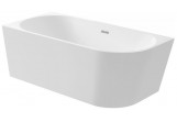 Badewanne Acryl- Deante Silia 160x75 cm Eck-/freistehend links - weiß