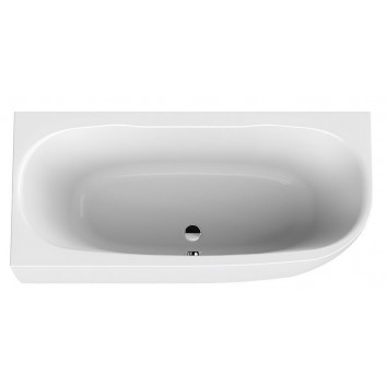 Badewanne oval Sanplast Basic WOW/BASIC 80x180+STW Zum einbau 180x80 cm - weiß