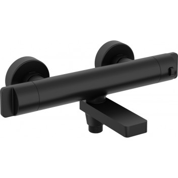 Wannenbatterie thermostatisch, Deante, titanium