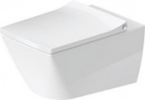 Becken WC Duravit Viu hängend Rimless 37x57 cm, Tiefspül-, weiß 