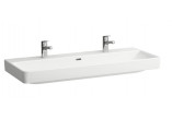 Waschtisch doppelt zur Wandmontage jednokomorowa 1200 x 460 dwa otwory na baterię mm Laufen Pro S, H8149650001071