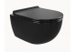 Wand-wc WC Flaminia App 48,5 x 36 x 27 cm, schwarz, goclean