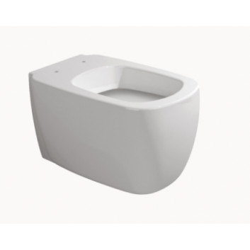 Becken WC hängend Flaminia Mono 52x35x32cm, weiß matt, Abfluss poziomy