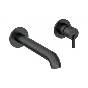 Brausearmatur Unterputz mit Umschalter natrysku, Deante Silia, nero