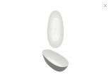 Badewanne freistehend oval Villeroy & Boch Antao, 170x75cm, Quaryl, weiß