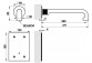 Elektronisch Waschtischarmatur Gessi Inciso, zur Wandmontage, Auslauf 215mm, Chrom