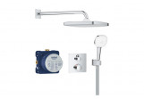 Unterputz Dusch-Set mit Kopfbrause Tempesta 250 Cube, Grohe Groheterm, Chrom